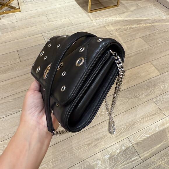 Tory Burch Willa Chain Wallet Crossbody Bag 175973 Black $525 - Picture 2 of 10